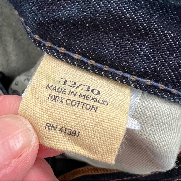 Polo Ralph Lauren 2009 Classic Straight 867 Raw Denim Dark Wash Rigid Jeans - Picture 9 of 11